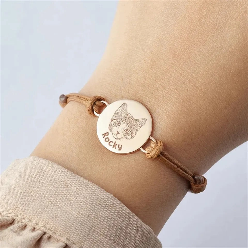 Personalized Pet Engraved Bracelet